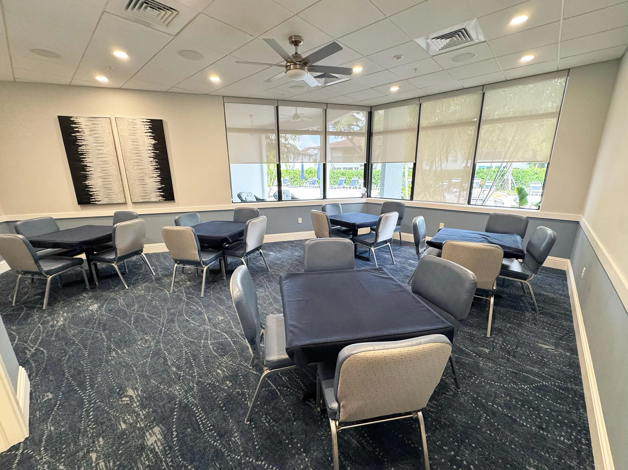 the club house has game rooms ...
