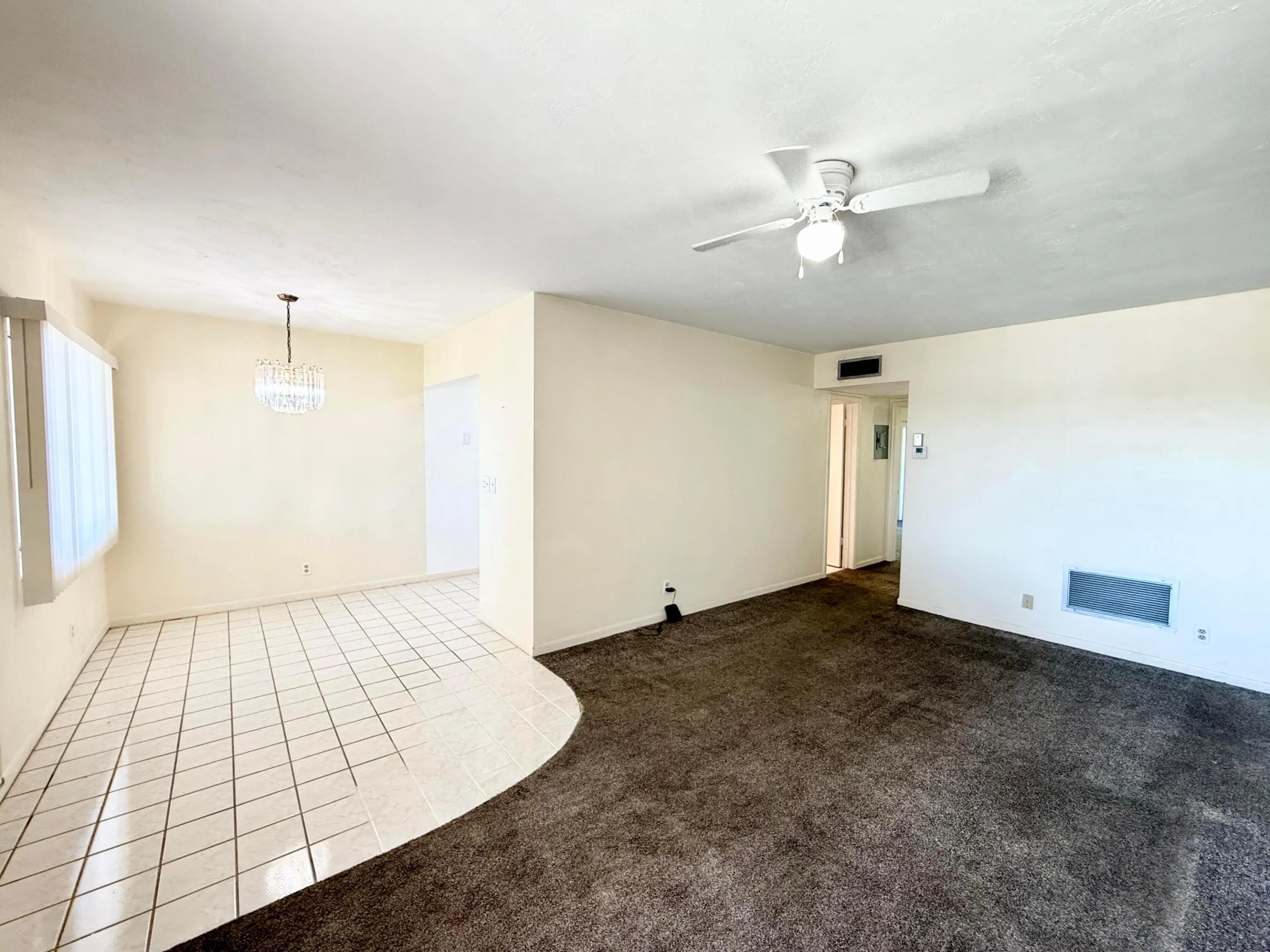 Living room with dining area