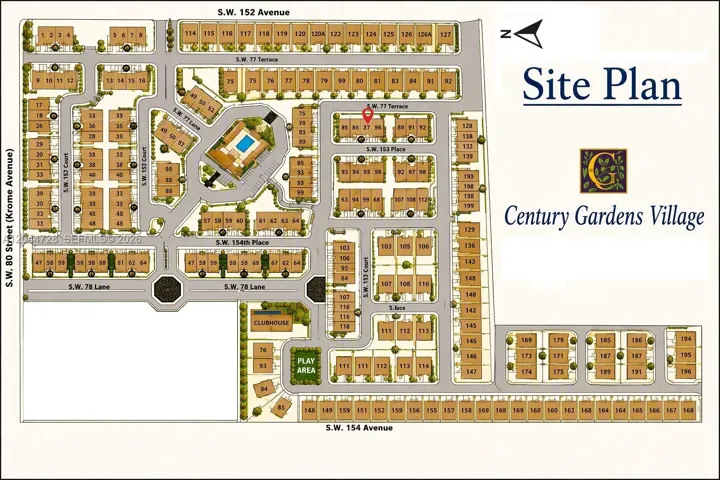 Site Plan Century Gardens Village