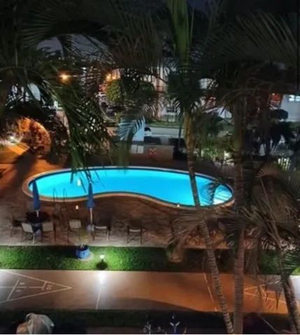 Pool at night