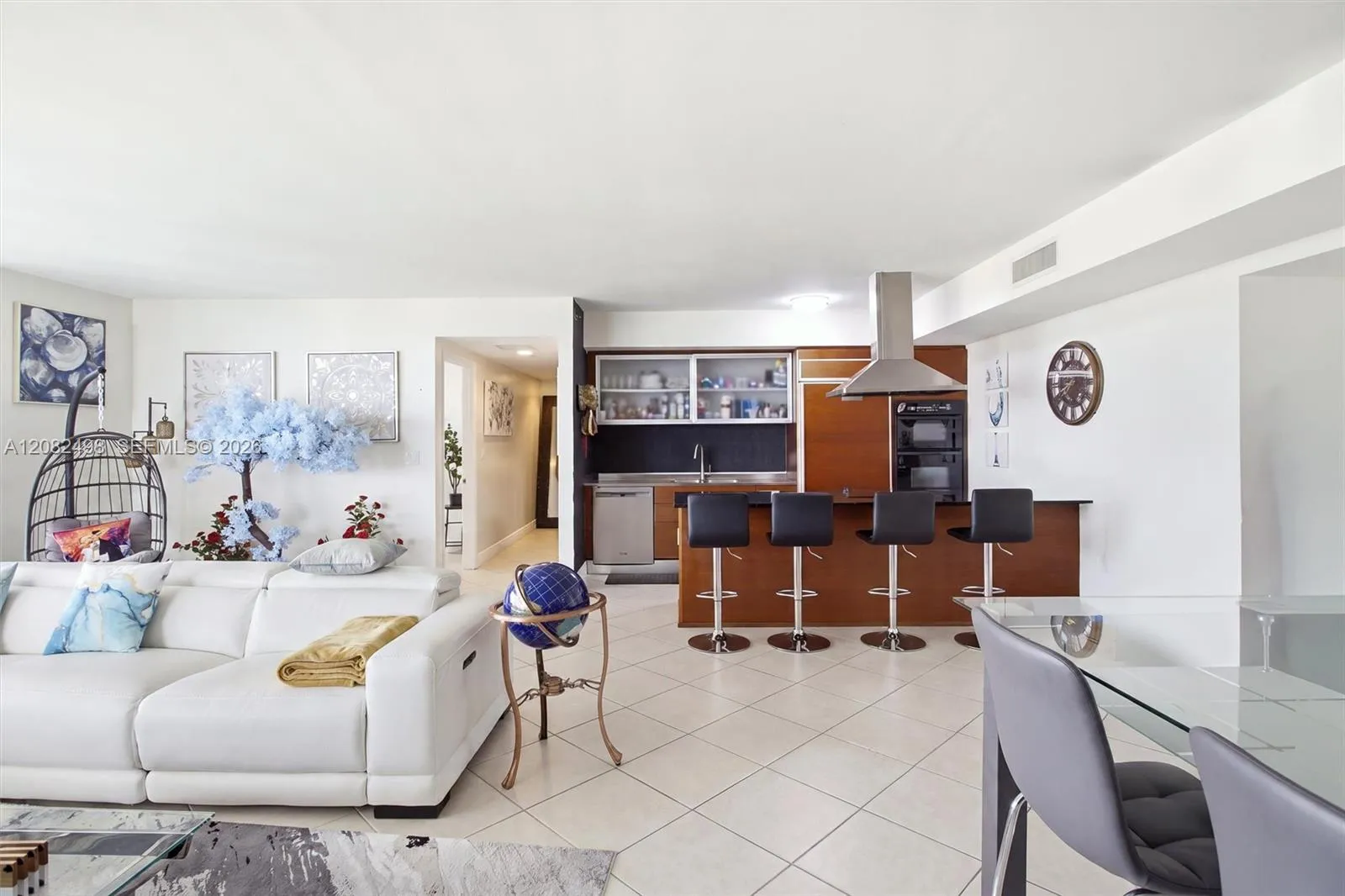 Kitchen From Living Area