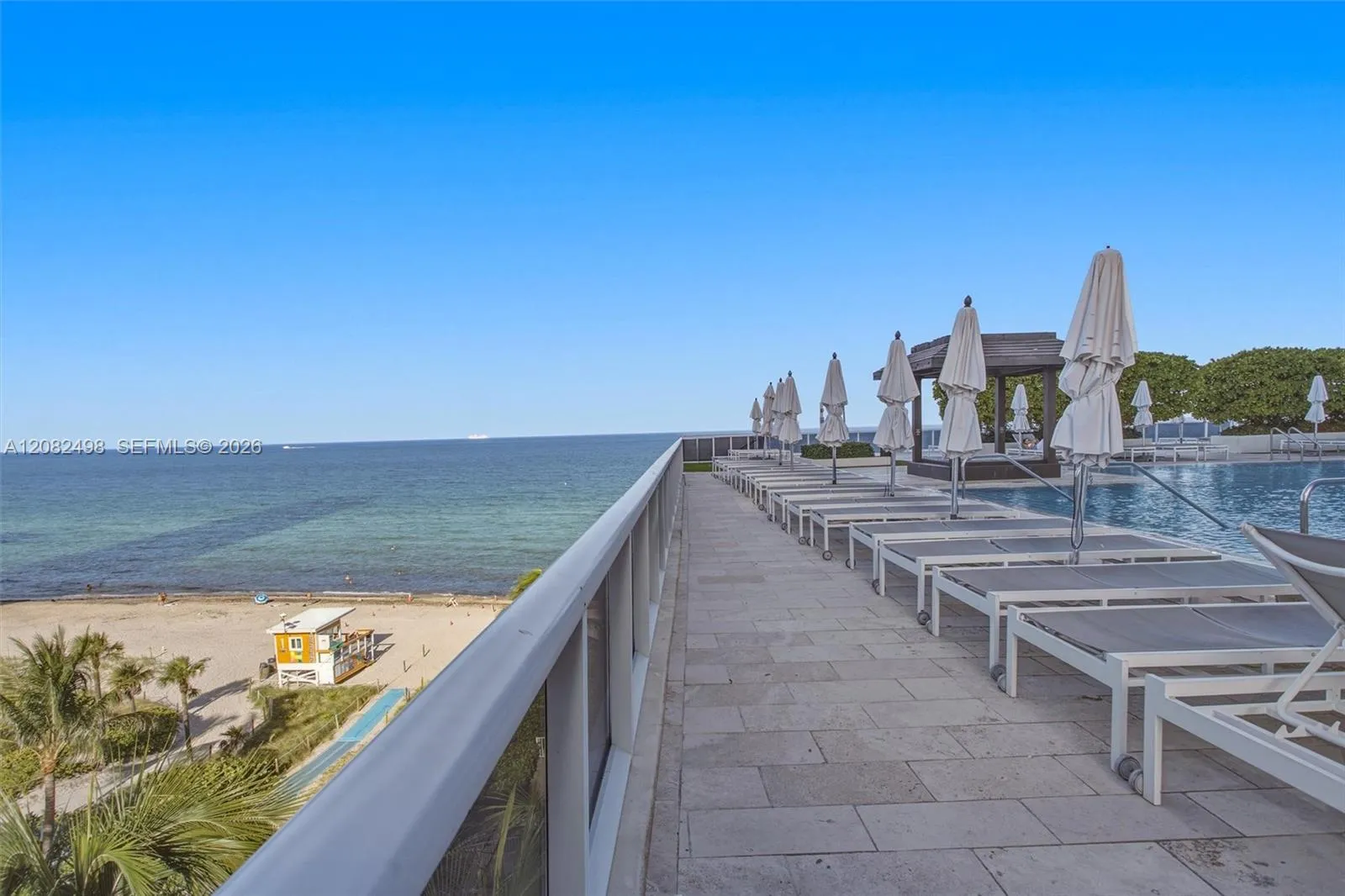 The Sea from the Pool!