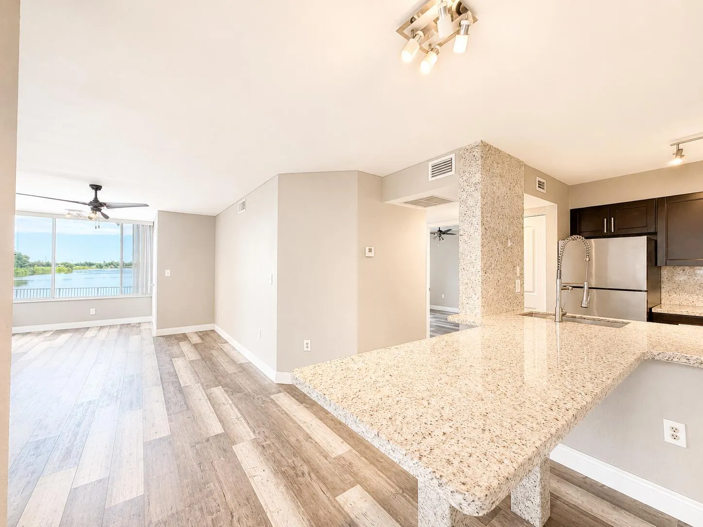 Kitchen - Dining - Living