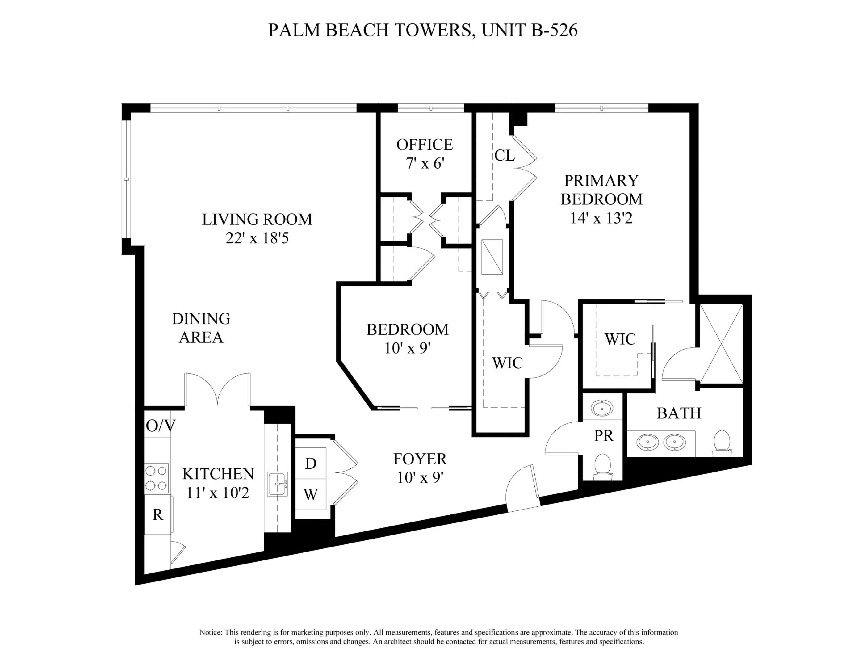 PALM BEACH TOWERS, B-526