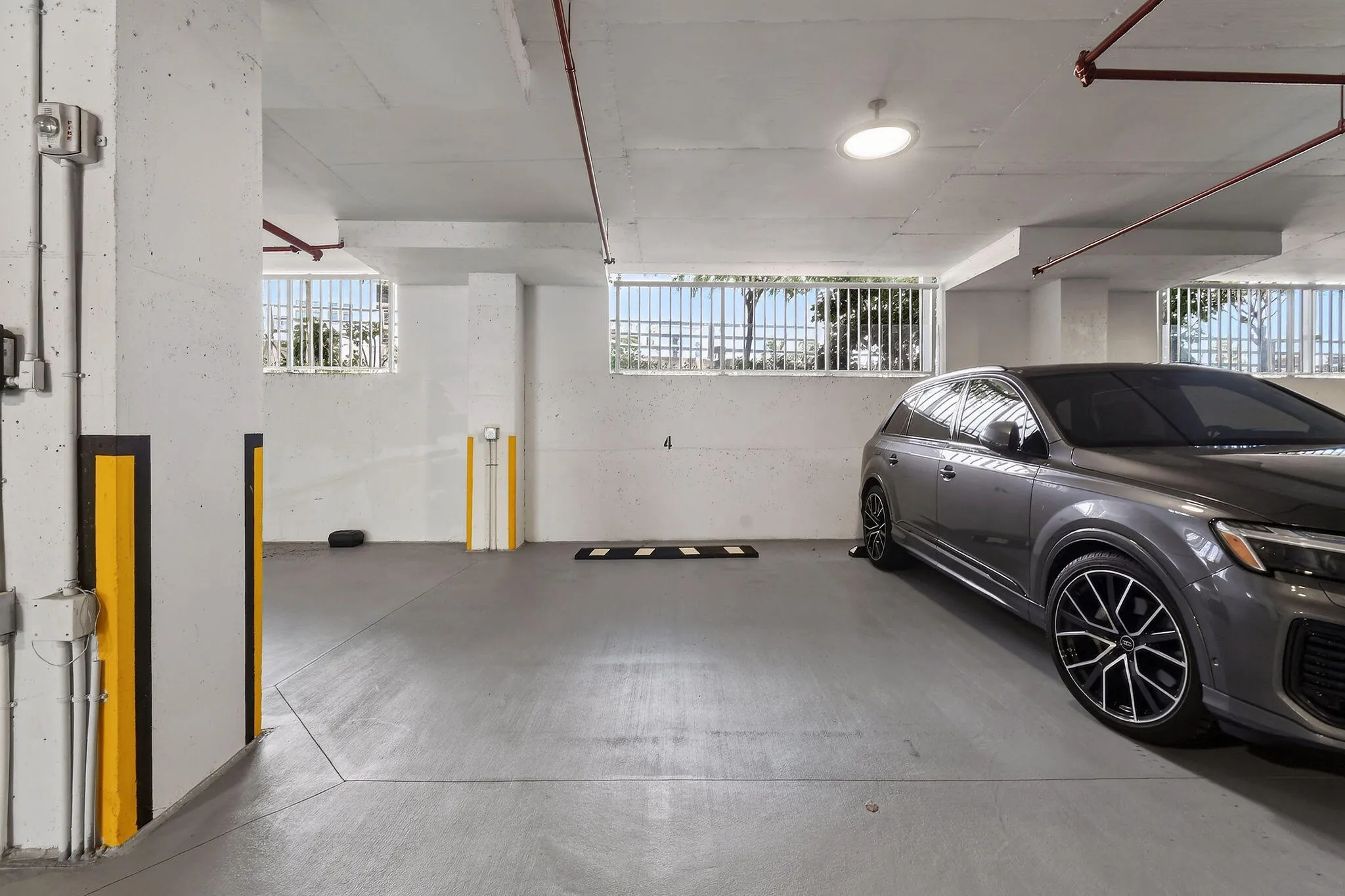Two underground garage parking spaces
