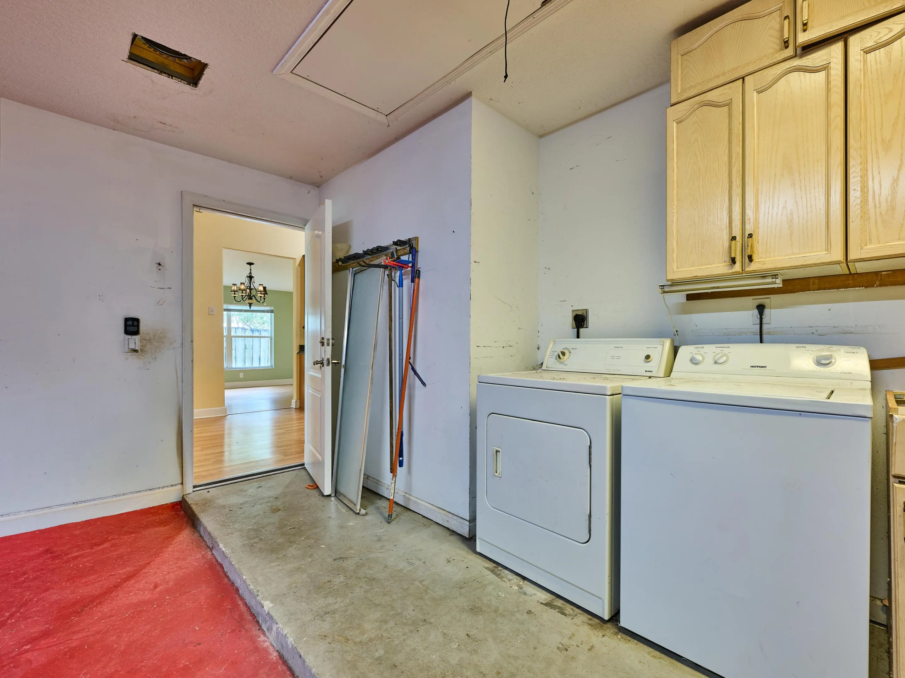 Laundry in Garage