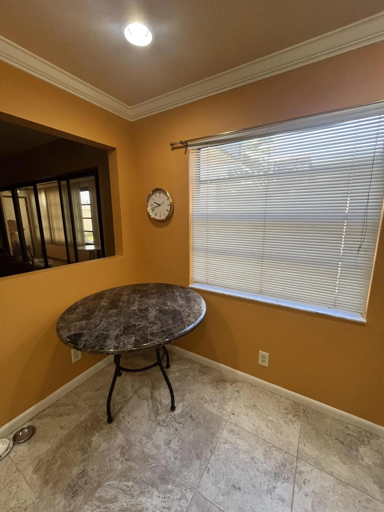 will accommodate a table for 4 easily