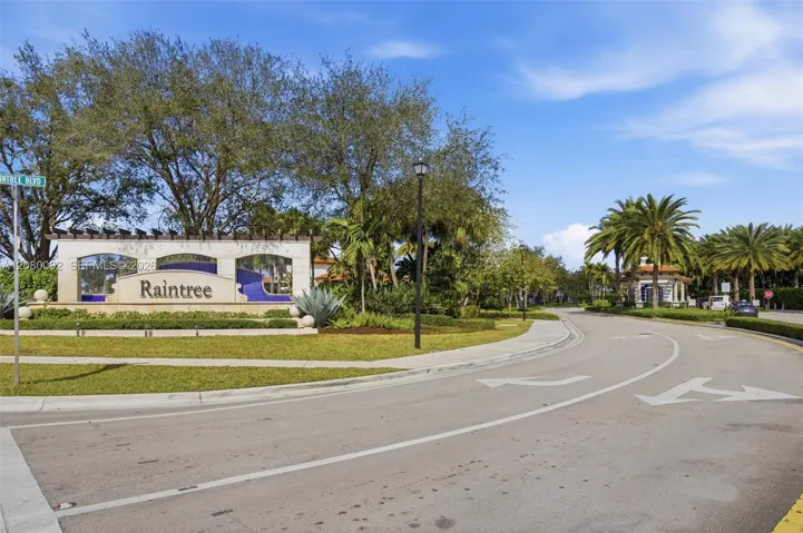 Community Sign & Exit Road