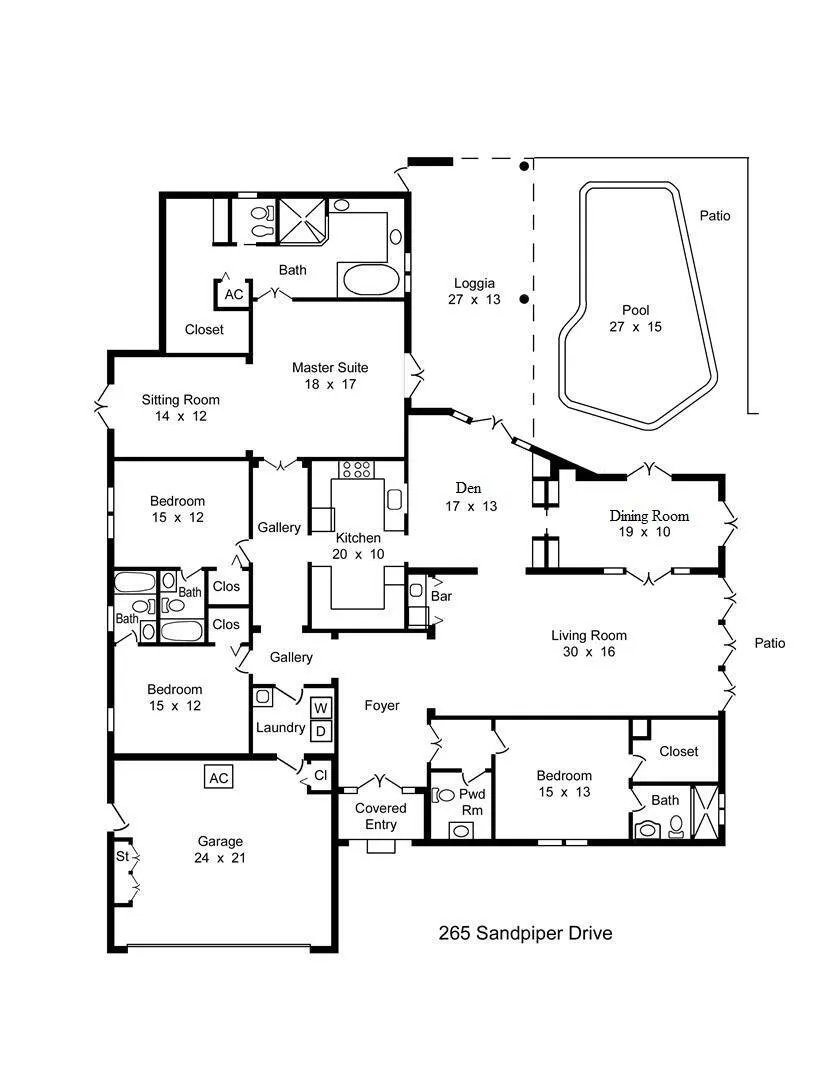 265 Sandpiper floor plan