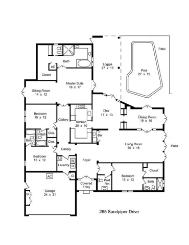 265 Sandpiper floor plan