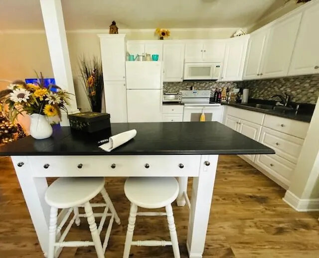 Open kitchen with island
