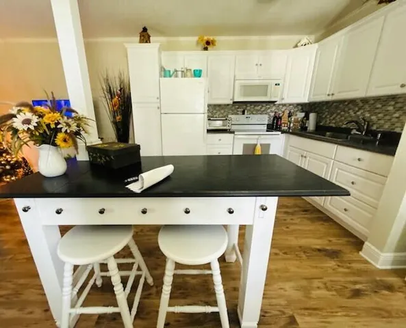 Open kitchen with island