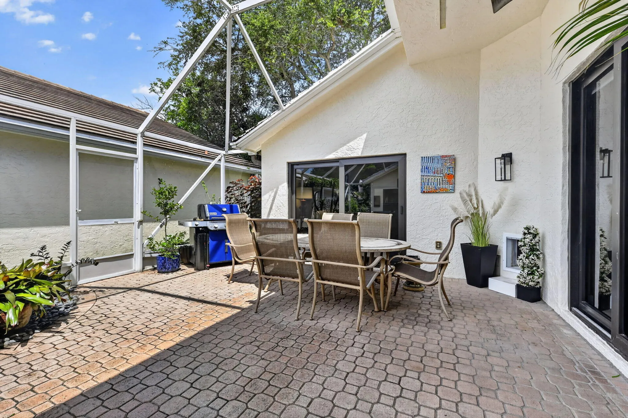 Screened Courtyard