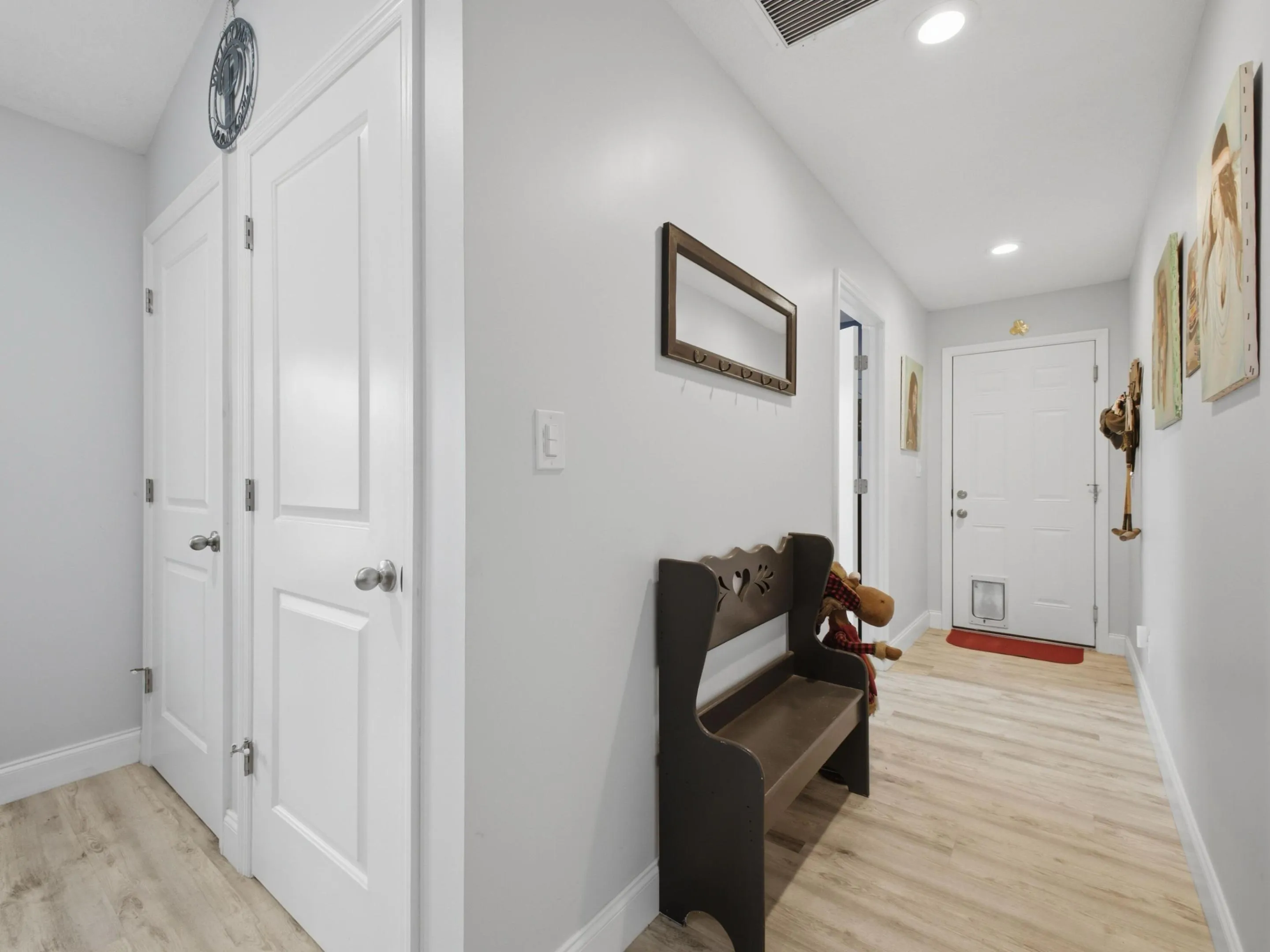 Hallway to Laundry and Garage