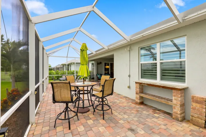 Extended & enclosed back patio