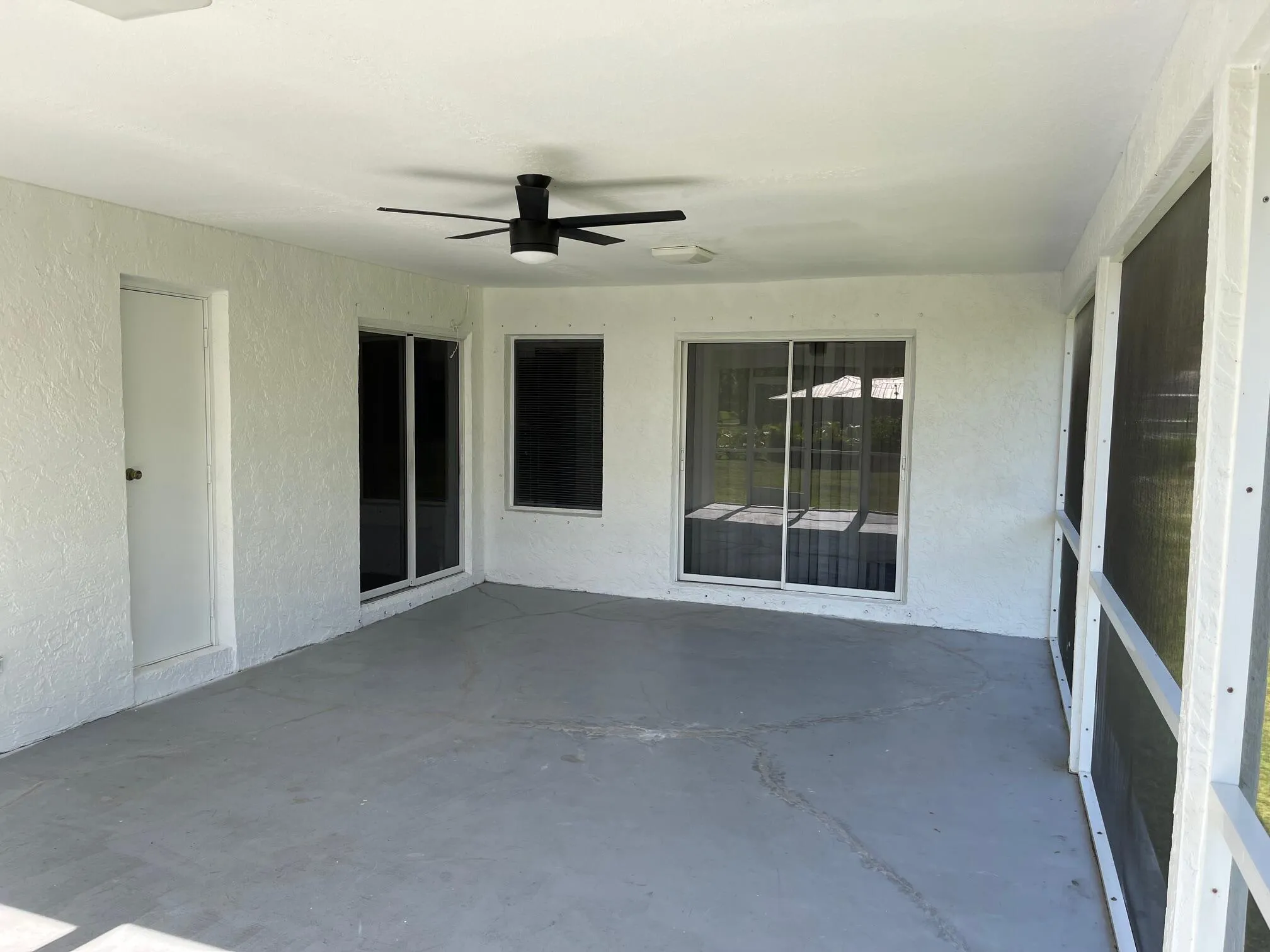 Screened patio