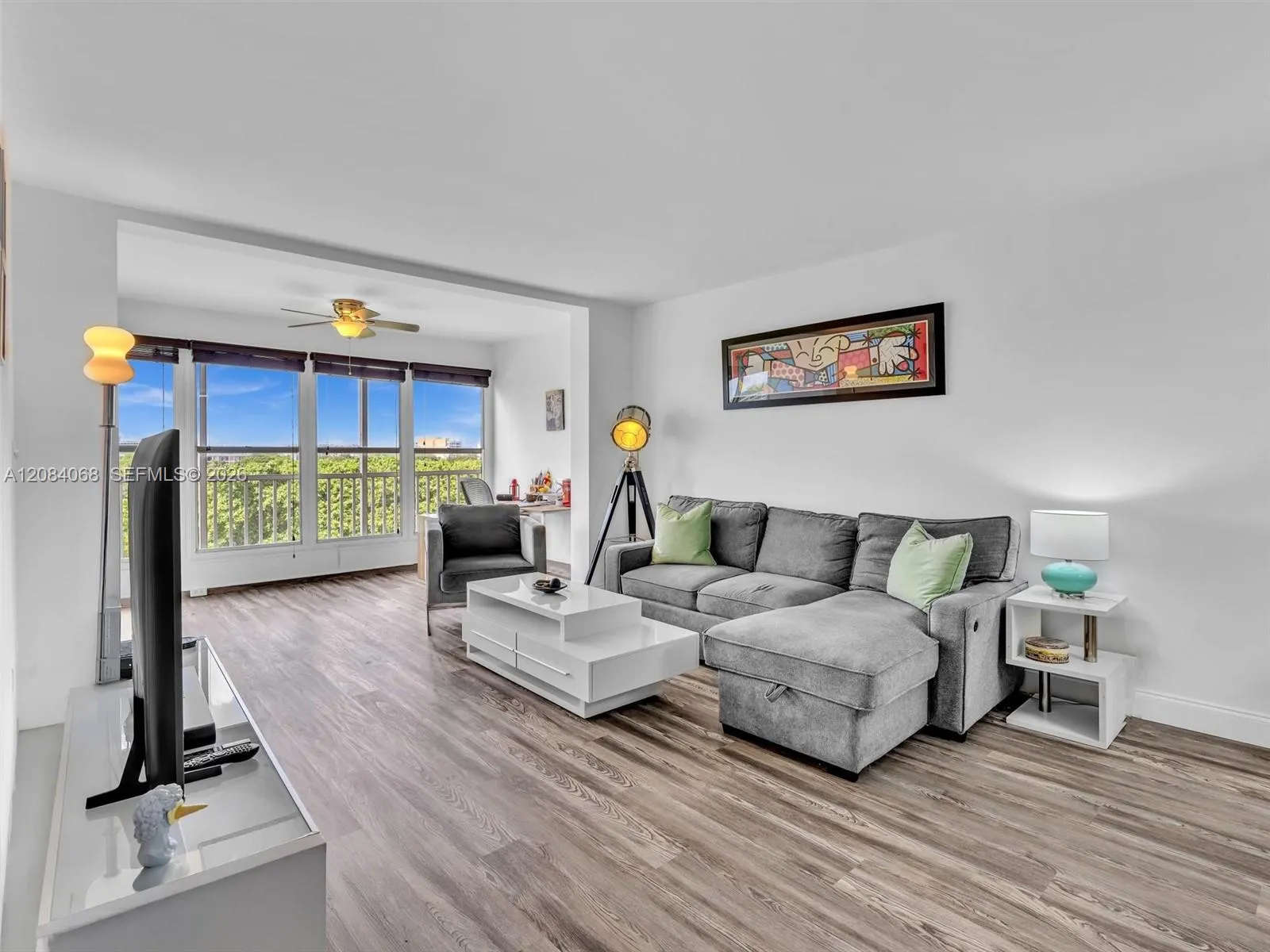 Bring your large sectional, there is plenty of space.