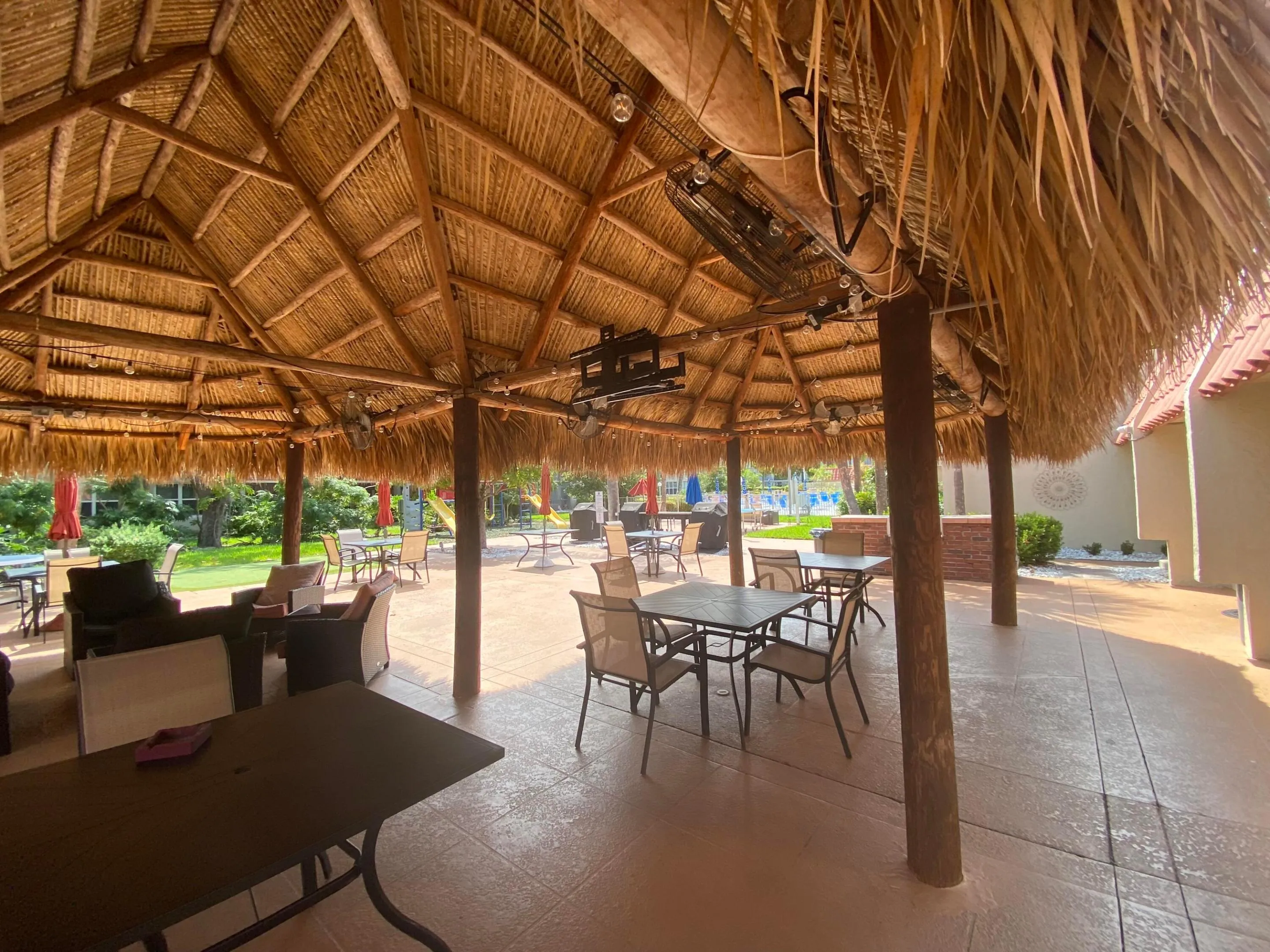 Island Club- Tiki seating area