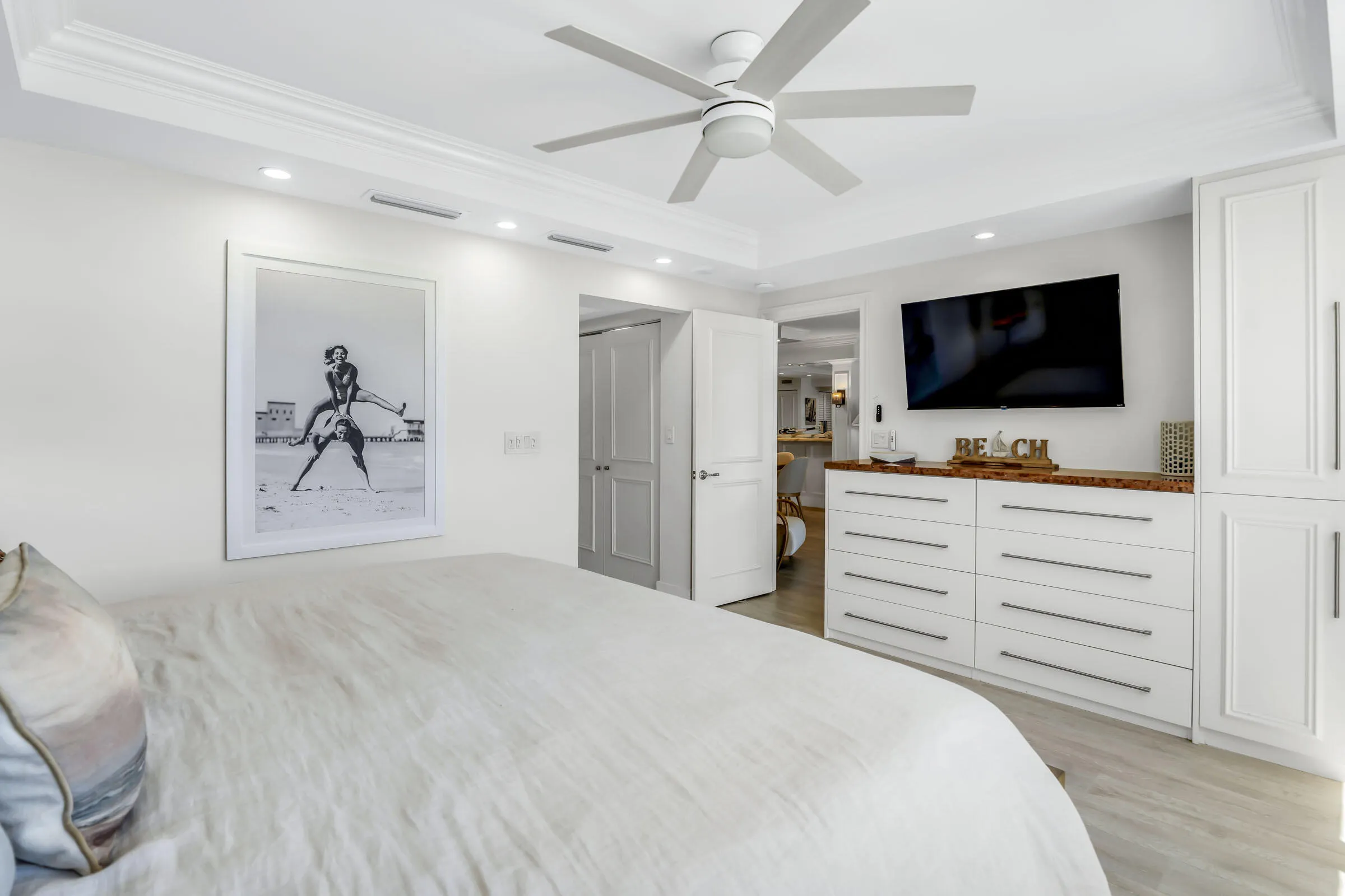 Thoughtfully designed storage provides ample space to keep personal belongings tucked away.