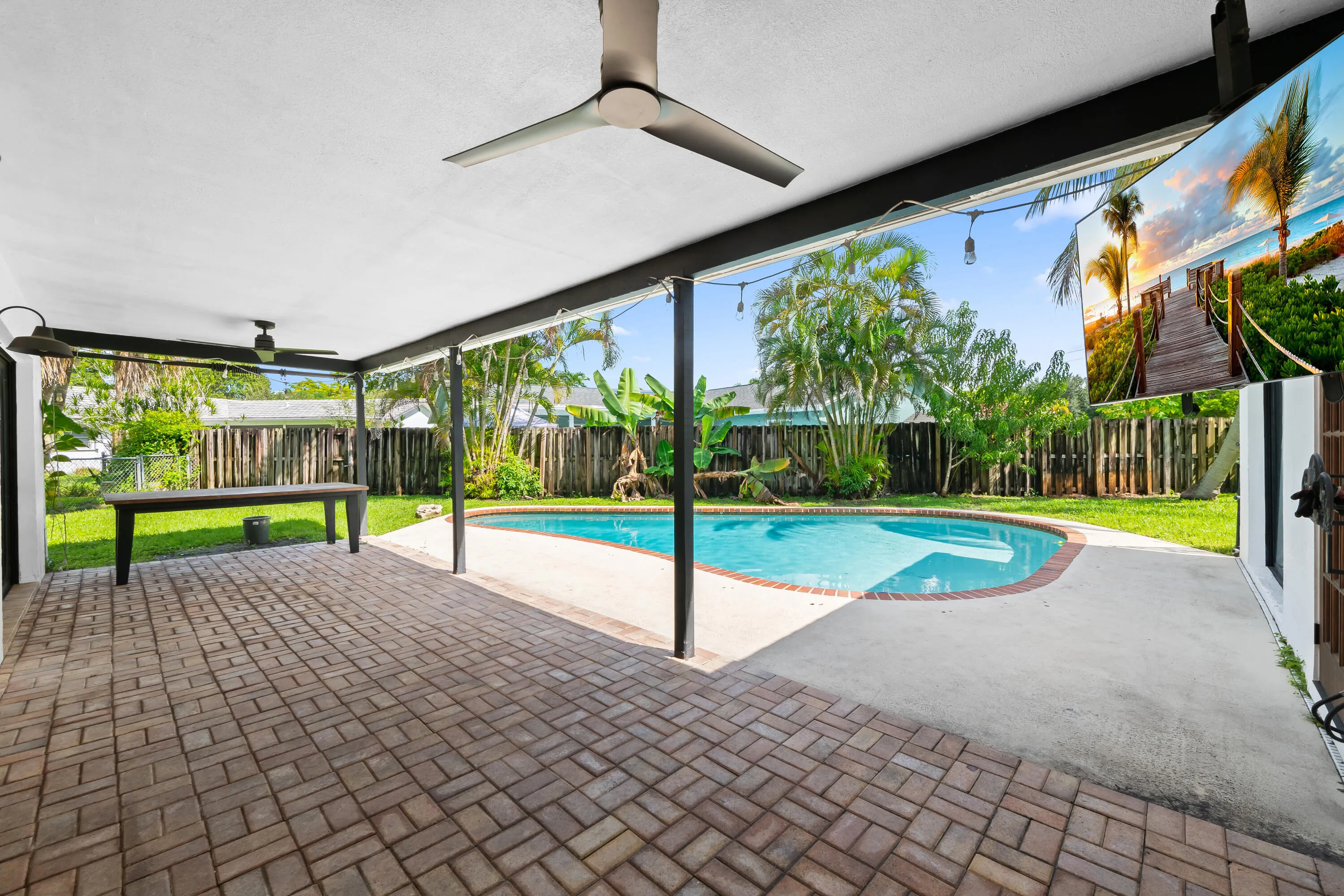 Covered patio