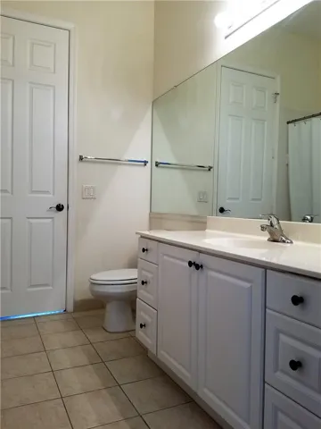 Second bath has access to bedroom and guest