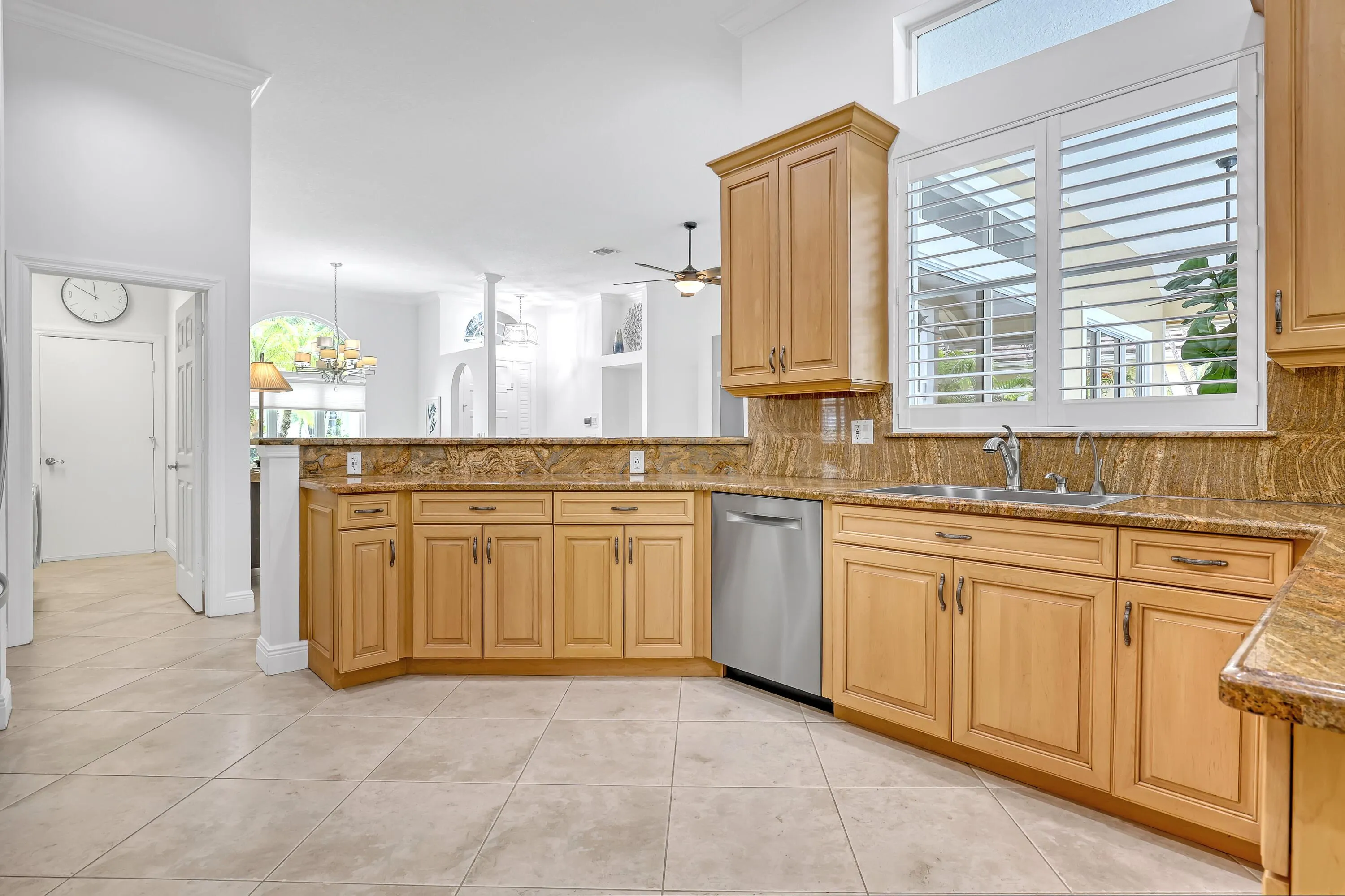 Kitchen–Plantation Shutters