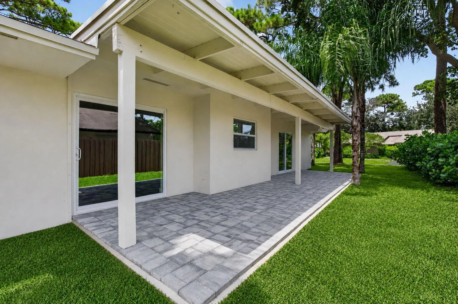 Covered back patio