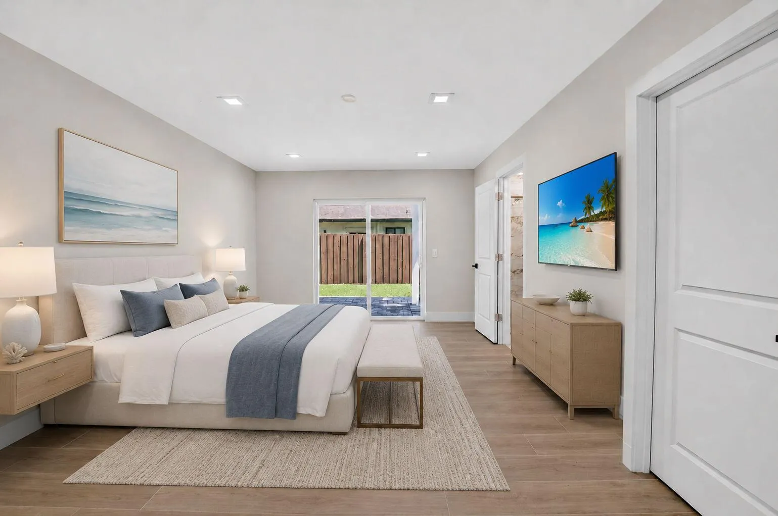 Primary Suite is virtually staged