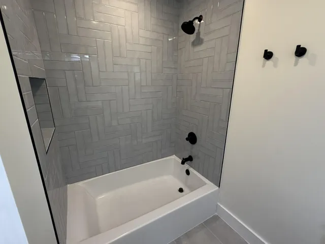 Shower in second bathroom