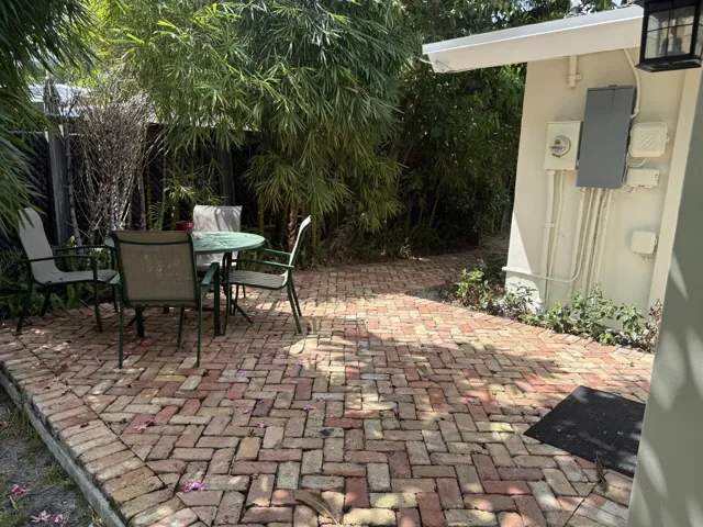 Patio off of kitchen