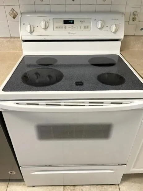 Glass top stove