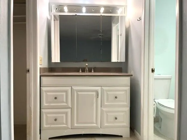 Updated master bathroom vanity 1