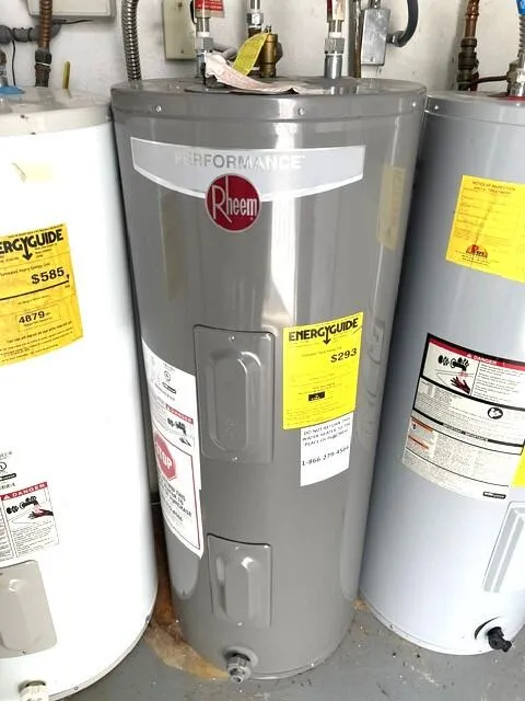 Updated water heater 2019