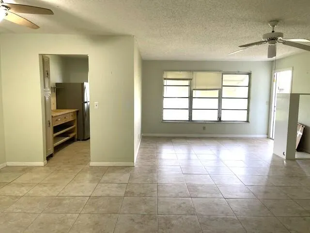 Living room and kitchen view