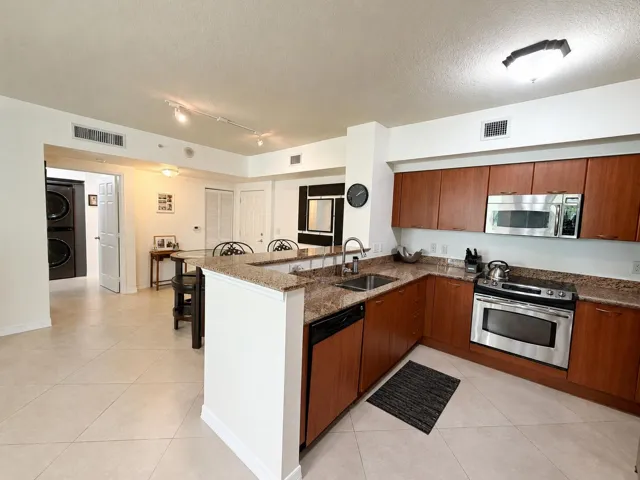 Kitchen and dining area photo