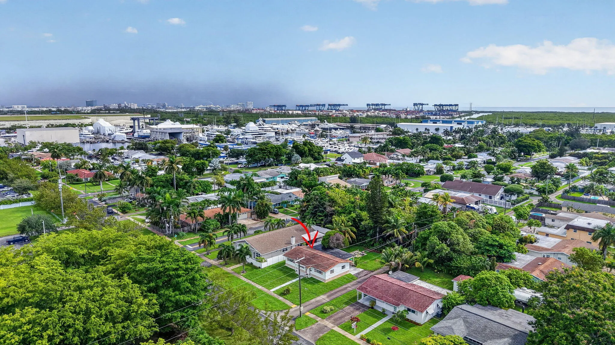 Aerial — Prime Location Between FLL Airport, Port Everglades and the Beach