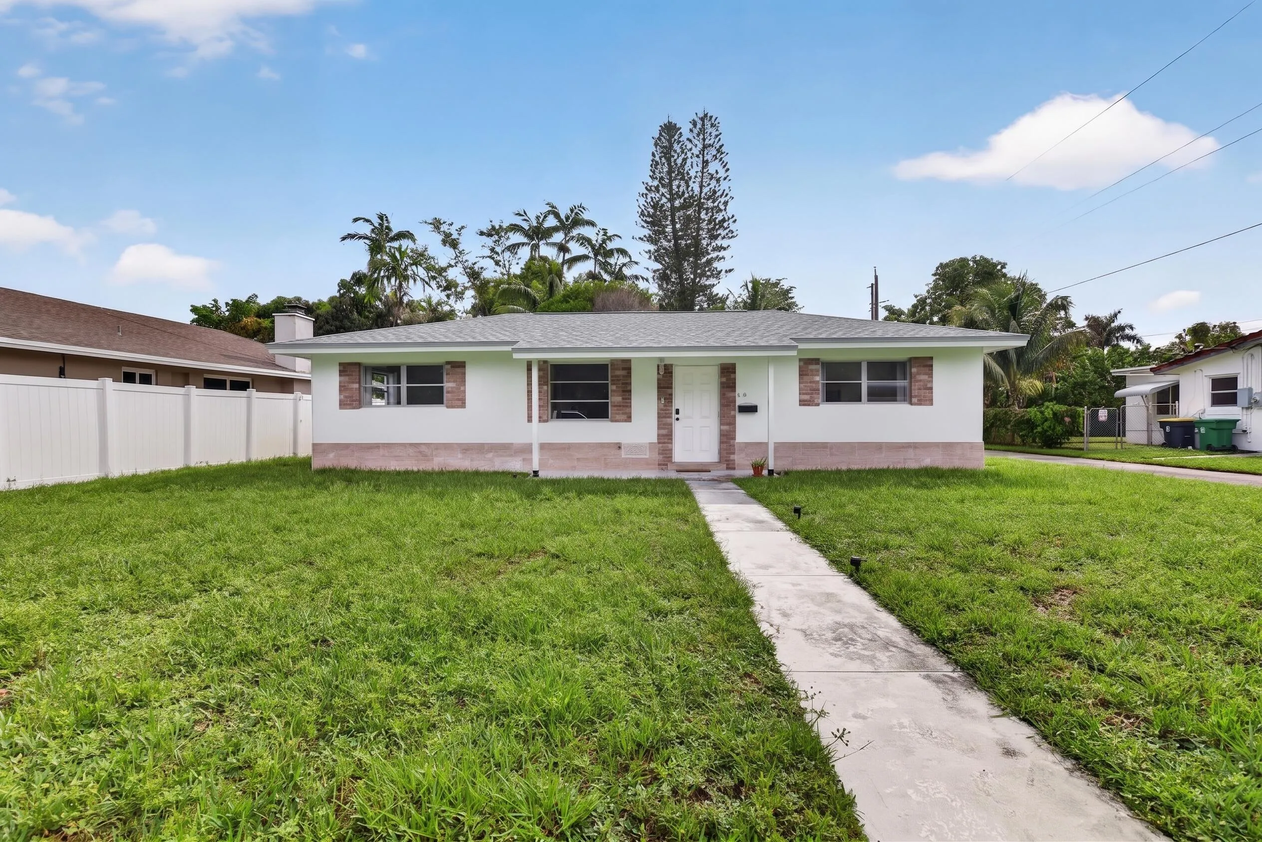 AI-Generated Rendering — Curb View After Contracted Roof Replacement