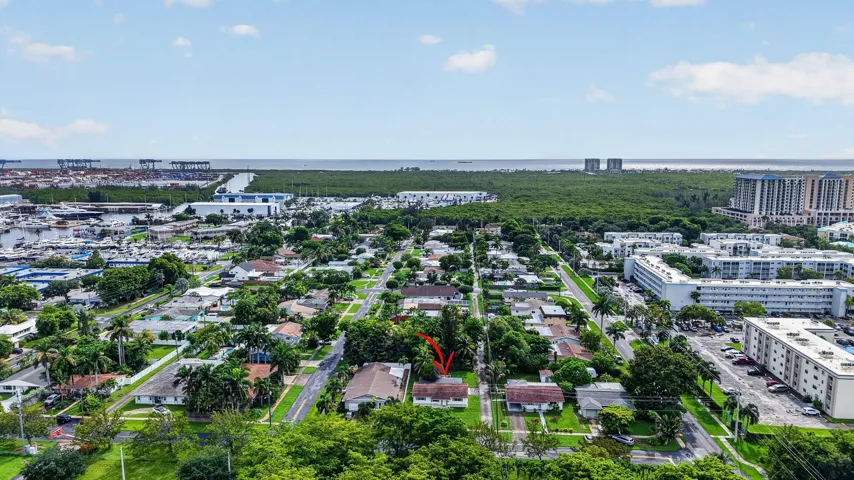 Aerial — East Dania Beach Location Between the Port, the Airport and the Ocean