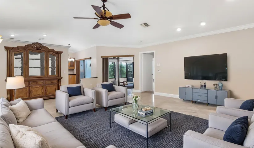 Virtually Staged Living Room