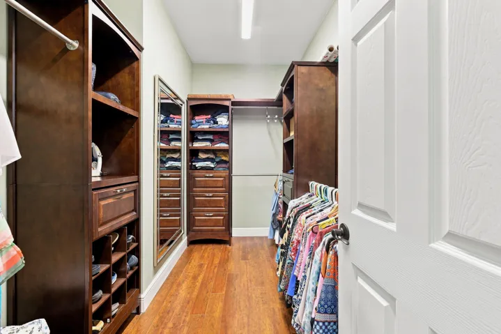 Master walk-in closet