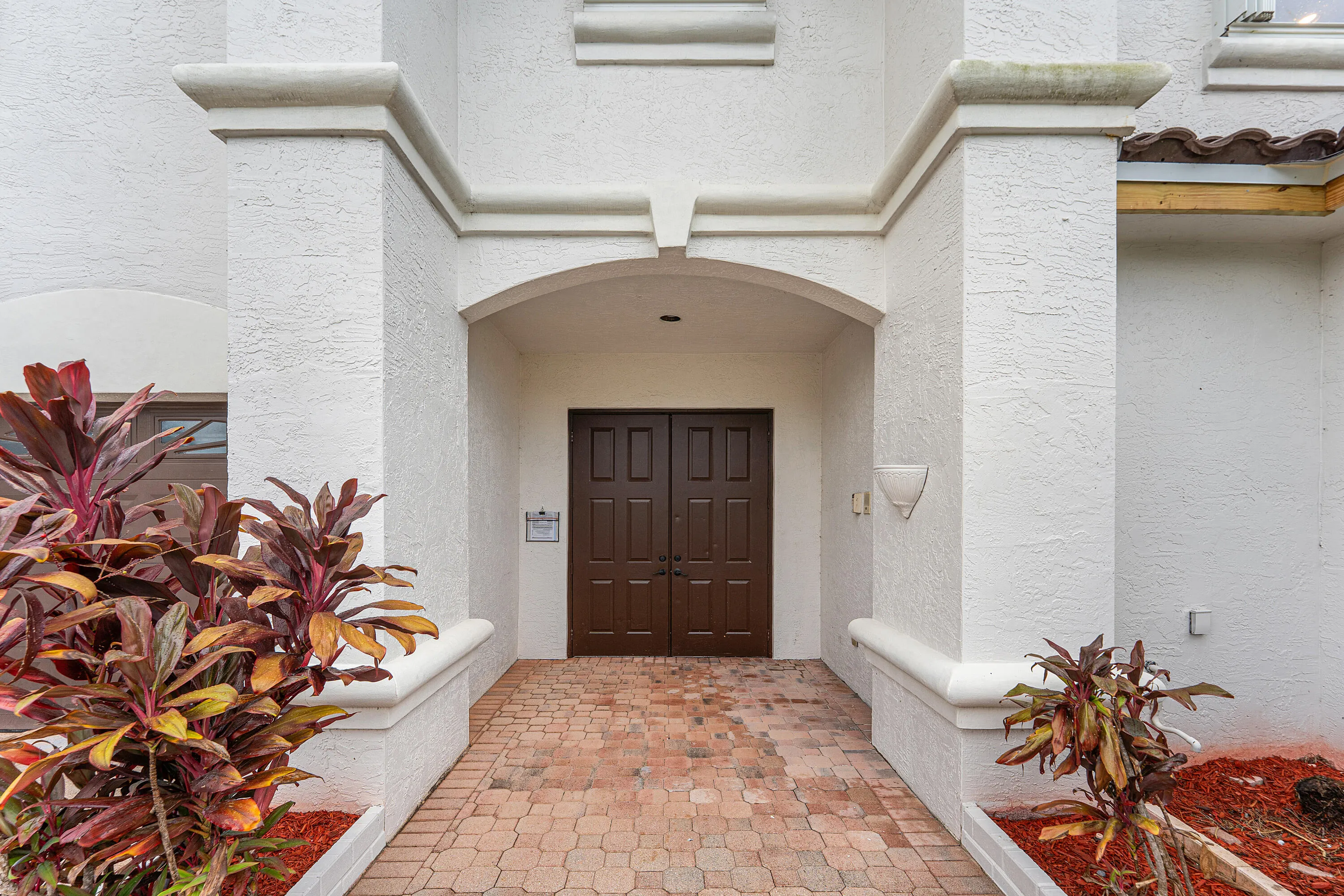 Double Door Entry To Courtyard
