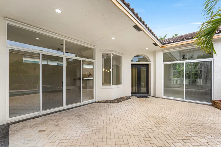 Covered Area To Entry Doors Of Home