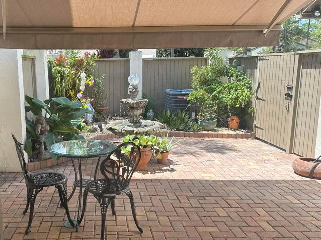 COURTYARD VIEW FROM KITCHEN