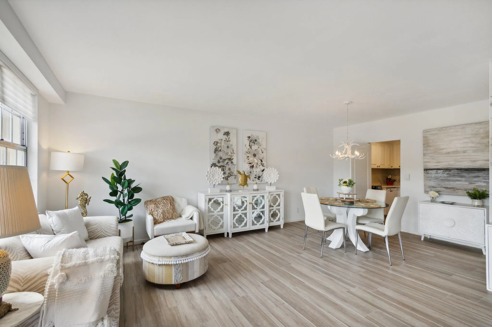 Living room Dining room