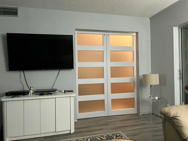 BARN DOORS PROVIDE PRIVACY AND BEAUTY!