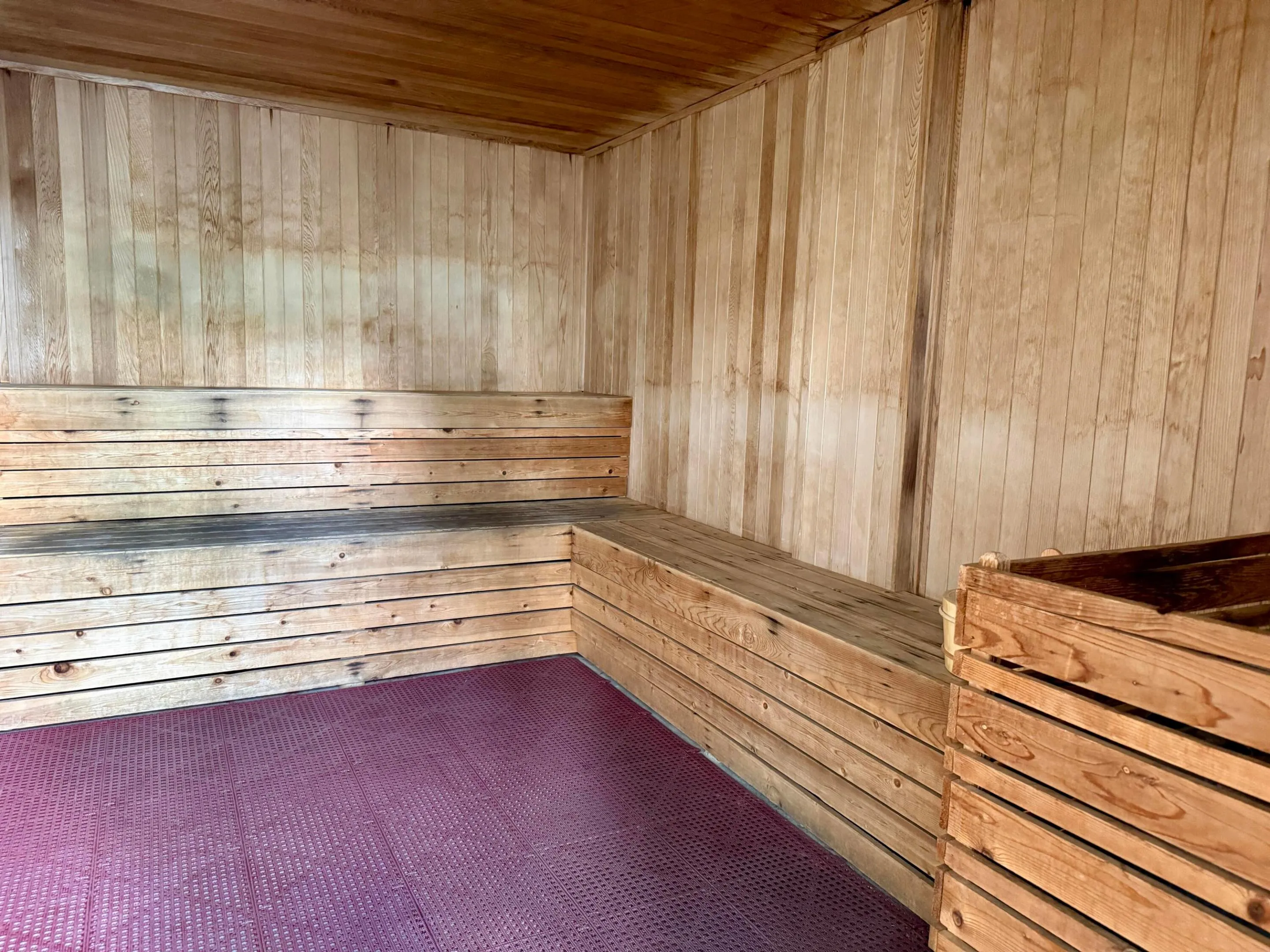 Co-ed Sauna on Pool Deck