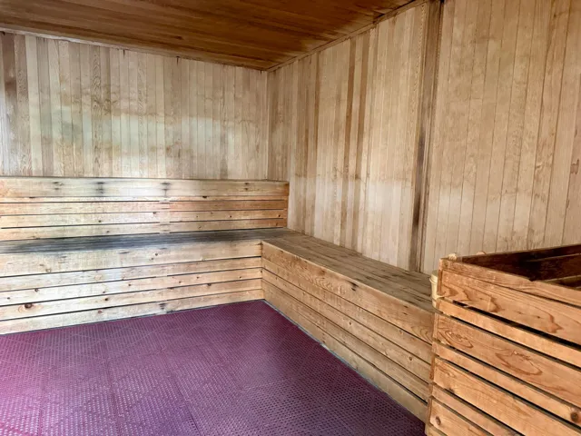 Co-ed Sauna on Pool Deck