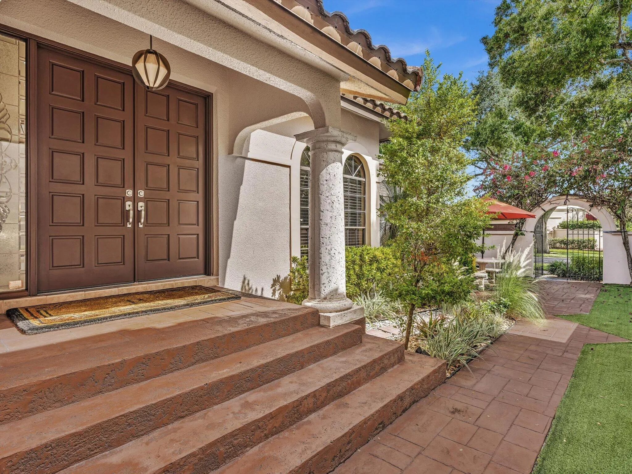 Gated Patio Entrance