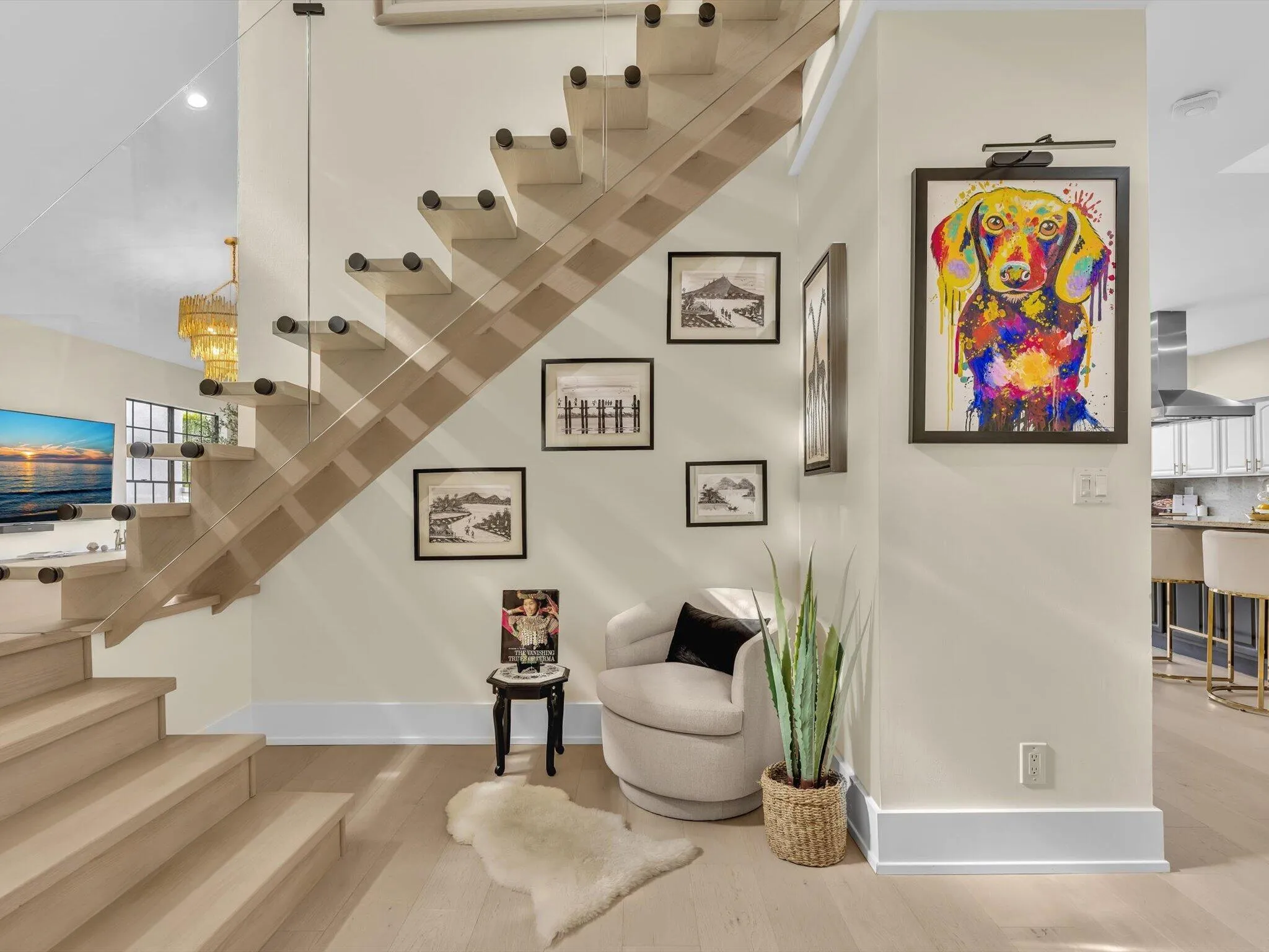 Custom Oak Wood Stairs
