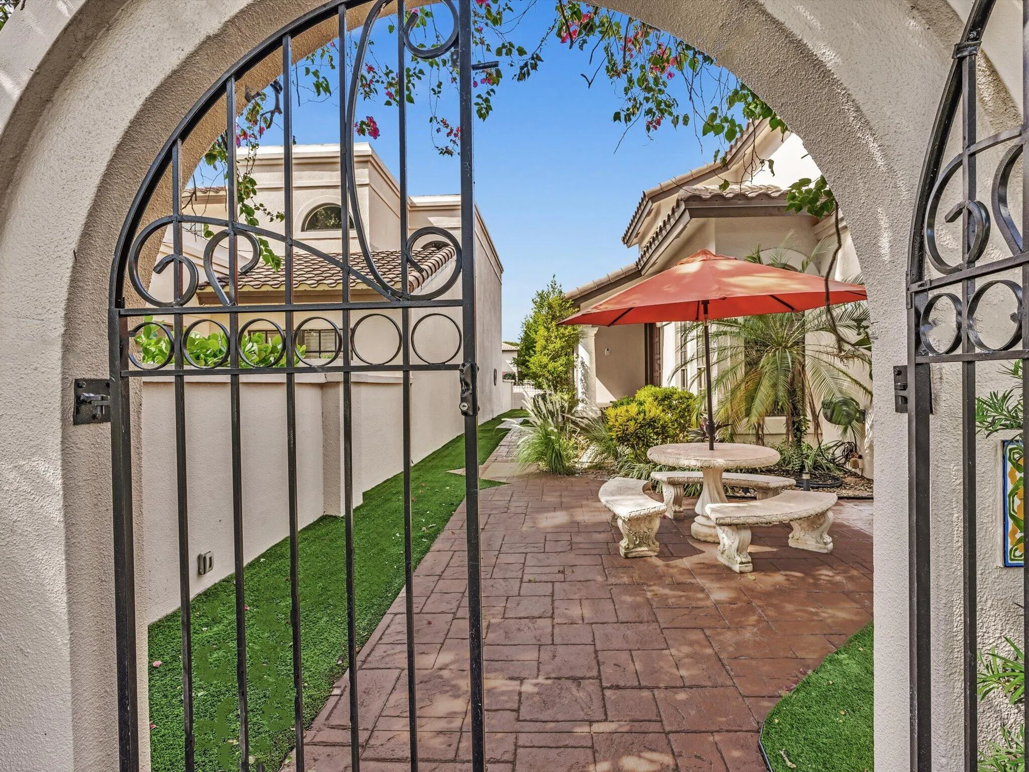 Gated Patio Entry